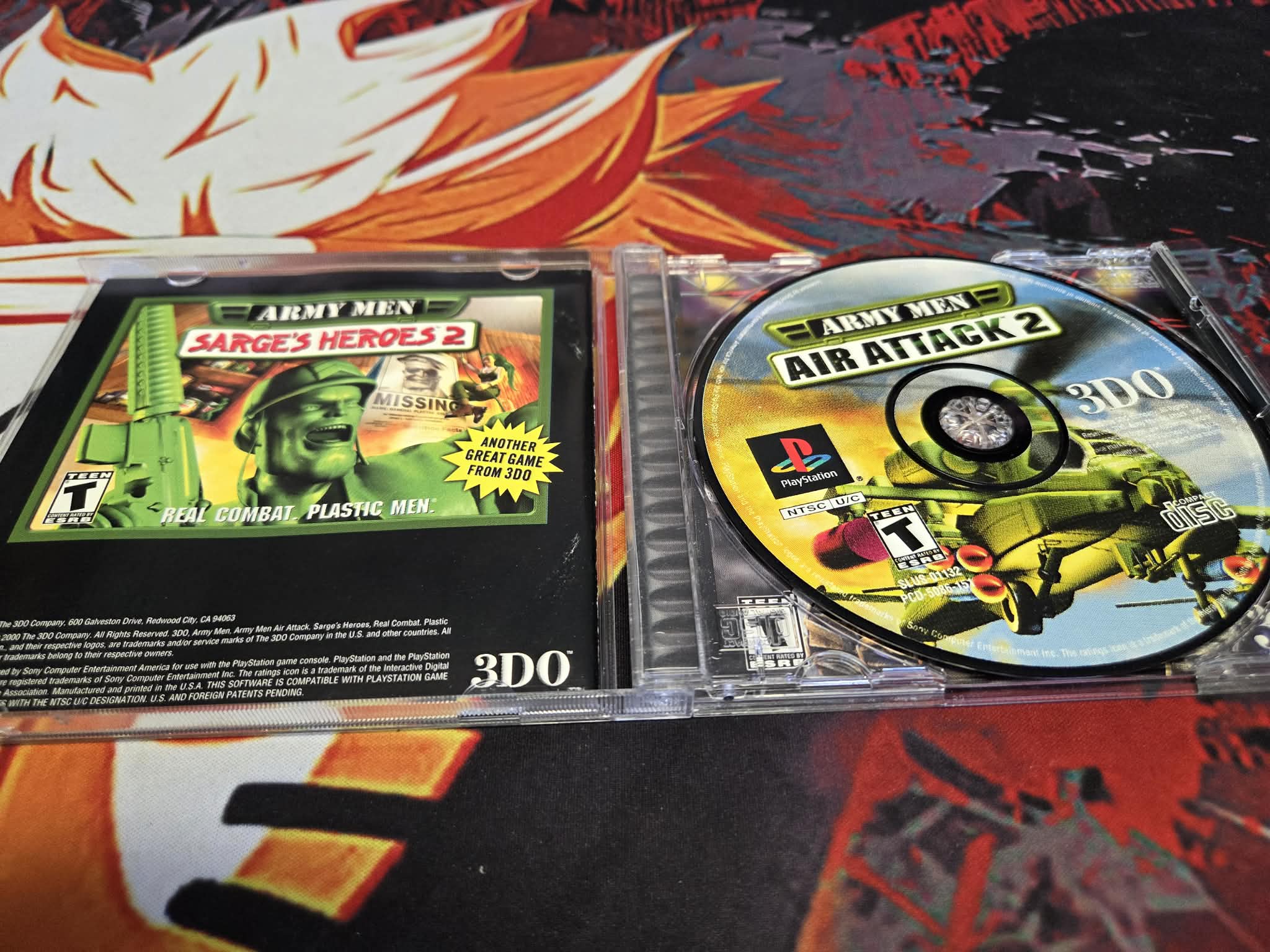 Army Men Air Attack 2 For PS1 CIB